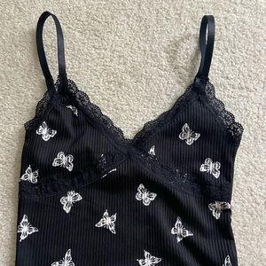 Black and white butterfly tanks too